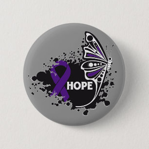 Hope Lupus Butterfly 6 Cm Round Badge