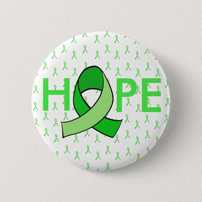 HOPE Lyme Disease Awareness Ribbon Button (Front)