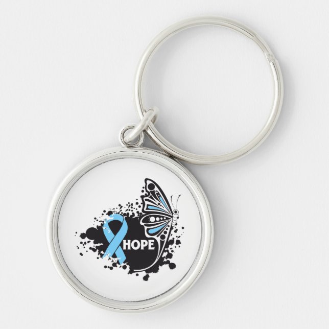 Hope Lymphedema Butterfly Key Ring (Front)