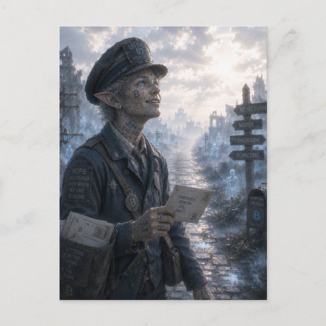Hope / Mail Carrier / Endless Road Postcard (Front)
