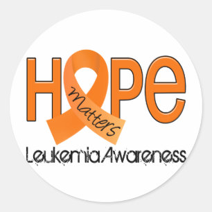 Hope Matters 2 Leukaemia Classic Round Sticker