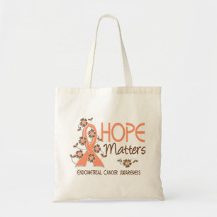 Hope Matters 3 Endometrial Cancer Tote Bag