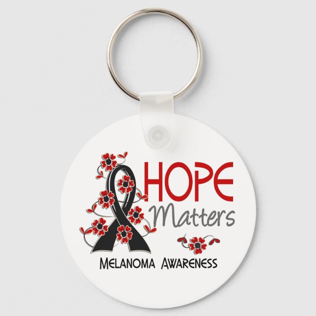 Hope Matters 3 Melanoma Key Ring (Front)