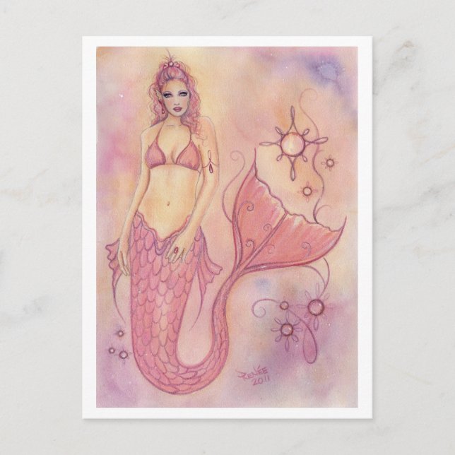 Hope Mermaid By Renee L. Lavoie Postcard (Front)