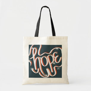 Hope Neon Urban Street Art Tote Bag