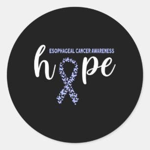Hope Oesophageal Cancer Awareness Classic Round Sticker