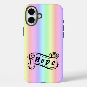 Hope on rainbow iPhone 16 plus case