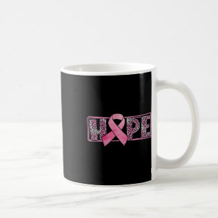 Hope Pink Ribbon Breast Cancer Awareness Warrior W Coffee Mug