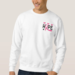 Hope Pink Ribbon Fighter Survivor Breast Cancer Sweatshirt