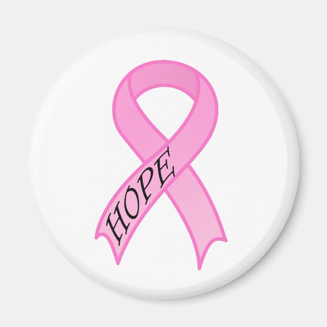 Hope Pink Ribbon Magnet (Front)
