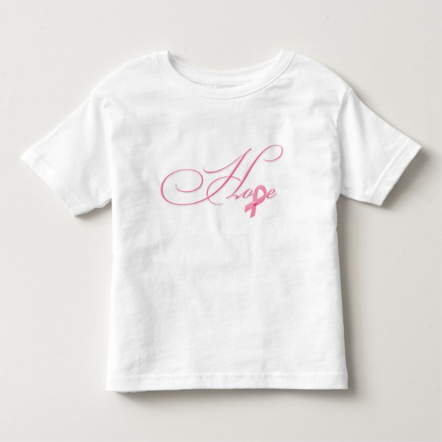 Hope - Pink Ribbon Toddler T-Shirt (Front)