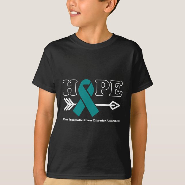 Hope - Post Traumatic Stress Disorder Awareness Te T-Shirt (Front)