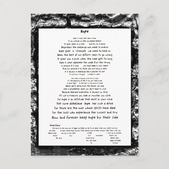 Hope Postcard (Front)