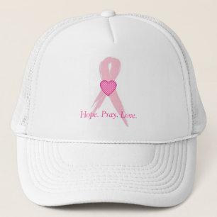 Hope.Pray. Love. Breast Cancer Baseball Cap