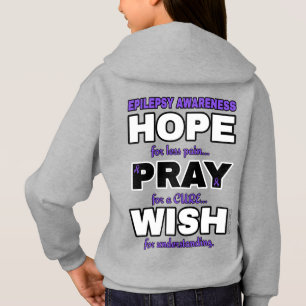 Hope Pray Wish...Epilepsy Hoodie