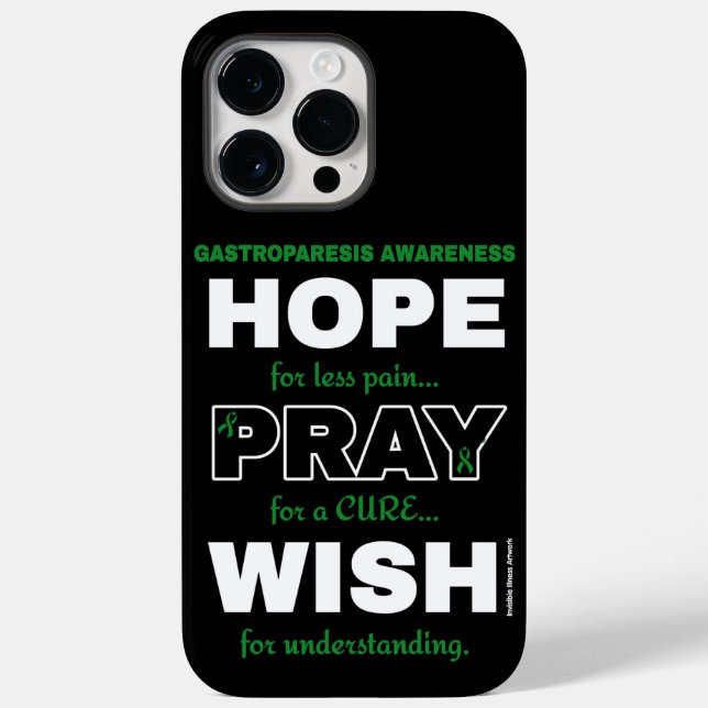 Hope Pray Wish...Gastroparesis Case-Mate iPhone Case (Back)