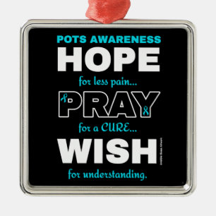 Hope Pray Wish...POTS Metal Tree Decoration