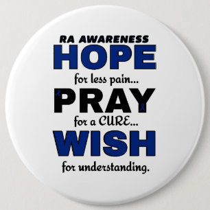 Hope Pray Wish...RA 6 Cm Round Badge