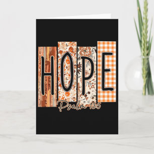 Hope Psalm 135 Bible Verse Fall Thanksgiving Flora Card