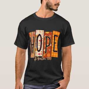 Hope Psalm 13_5 Bible Verse Fall Christian Pumpkin T-Shirt