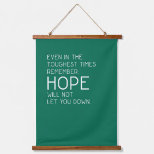 Hope Quotes Hanging Tapestry