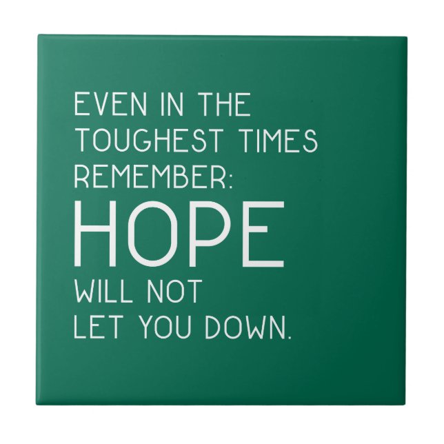 Hope Quotes Tile (Front)