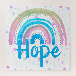 Hope Rainbow With Spirals Jigsaw Puzzle