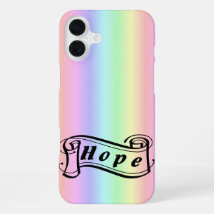 Hope scroll on rainbow iPhone 16 plus case