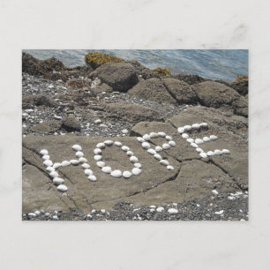 Hope Seashell Art Postcard