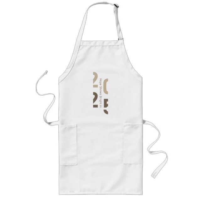 Hope Shines Bright in 2025 Long Apron (Front)