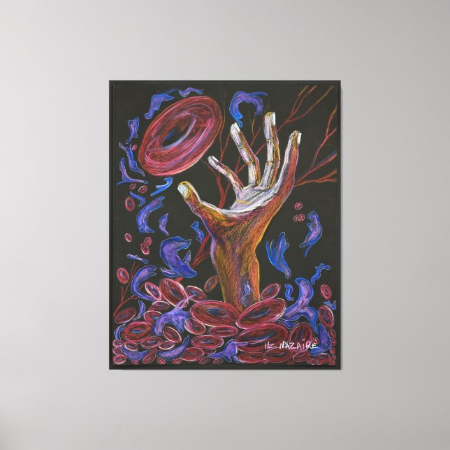 Hope  - Sickle Cell Pain Awareness Canvas Print (Front)