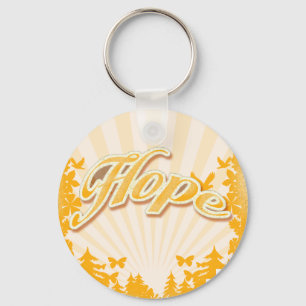 Hope Slogan Religious Christian Uplifting Art Key Ring