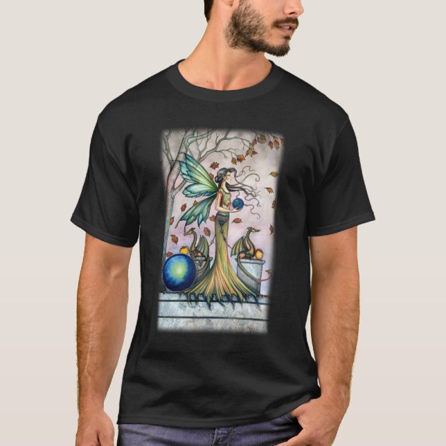 Hope Stones Fairy and Dragons Fantasy Art T-Shirt (Front)