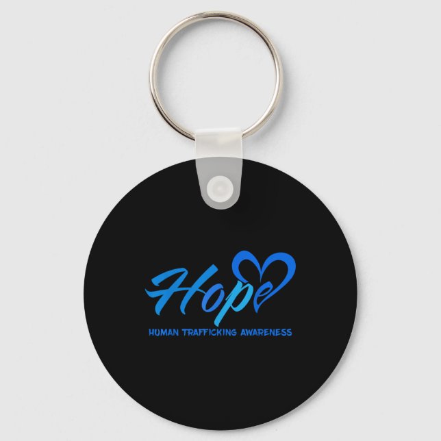 Hope Stop Human Trafficking Awareness Anti Modern  Key Ring (Front)