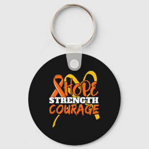 Hope Strength Courage Leukaemia Cancer Awareness R Key Ring