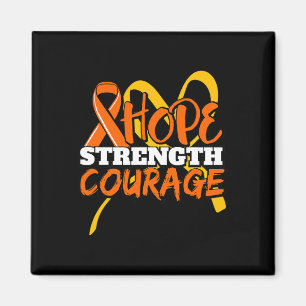 Hope Strength Courage Leukaemia Cancer Awareness R Magnet