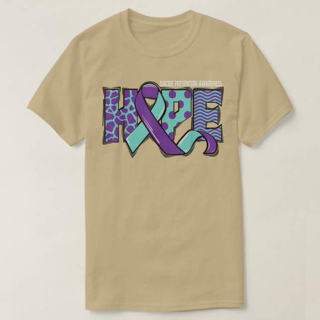 Hope Suicide Prevention Awareness Mental Health Me T-Shirt (Design Front)