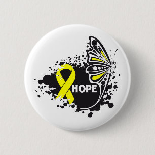 Hope Suicide Prevention Butterfly 6 Cm Round Badge