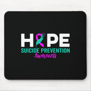 Hope Suicide Prevention Ribbon Depression Suicide  Mouse Pad