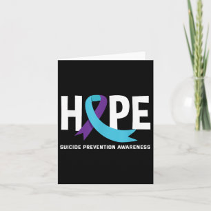 Hope Support Suicide Prevention Awareness Suicide  Card
