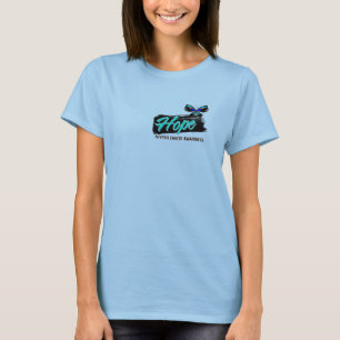 Hope Tattoo Butterfly Thyroid Cancer T-Shirt
