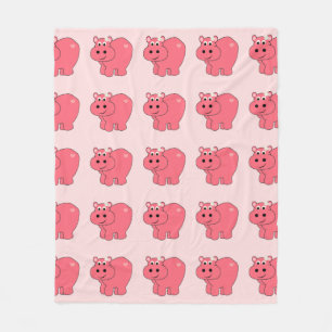Hope the Hippo - Kids Fleece Blanket