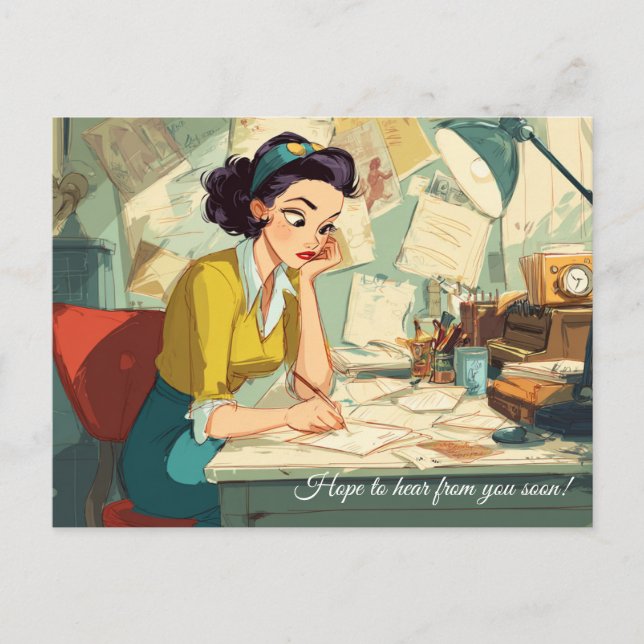 Hope to hear from you soon! Postcard  (Front)