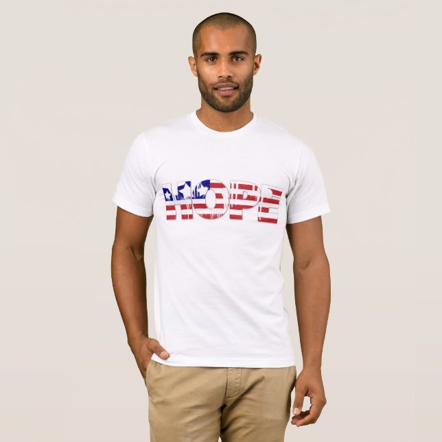 Hope, US Flag President Barack Obama Shirt (Front Full)