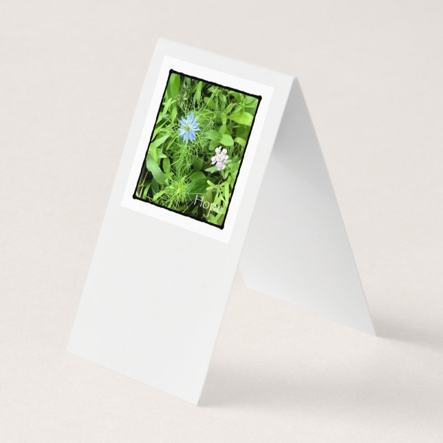 Hope Vertical Tent Business Card (Back)