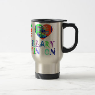 Hope Vote Blue Lovely Reflection Amazing Hillary Travel Mug