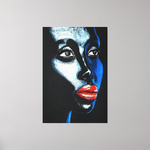 Hope - Woman Face Canvas Print - Painting
