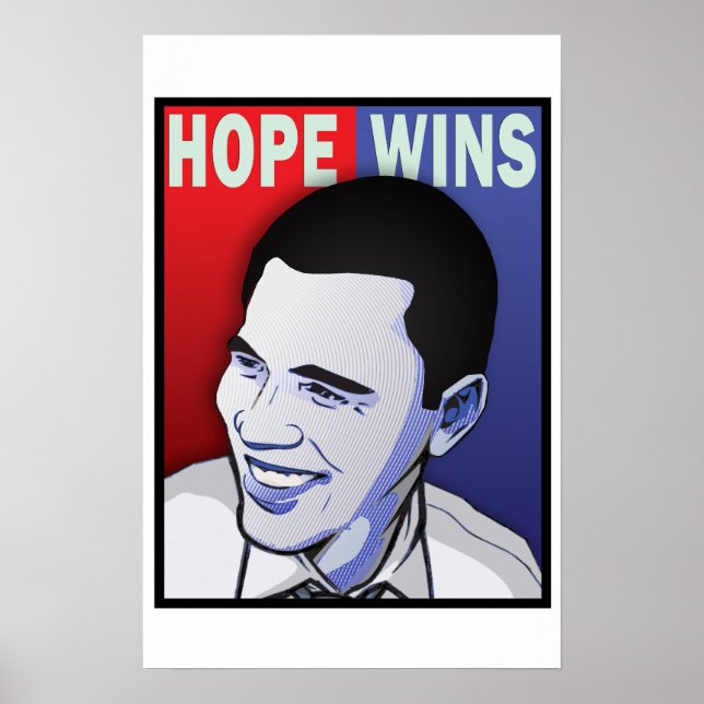 Hope Won! - Barack Obama President of The USA Poster (Front)