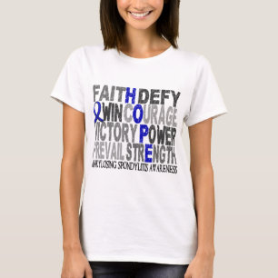 Hope Word Collage Ankylosing Spondylitis T-Shirt