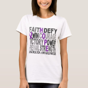 Hope Word Collage Anorexia T-Shirt